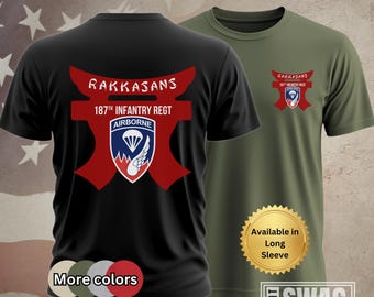 187th Infantry Regiment, T-shirt, Rakkasans, 187 Infantry