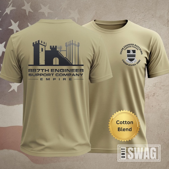 887 Engineer Support Company T-Shirt | Cotton
