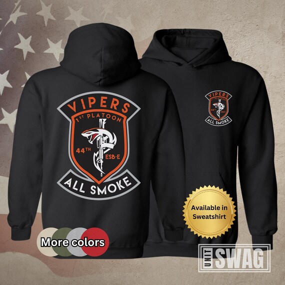 1 PLT, 44 ESB, Hoodie, 44th, Expeditionary Signal, Battalion, Enhanced, Unit Shirt, Heavy Blend Hooded Sweatshirt