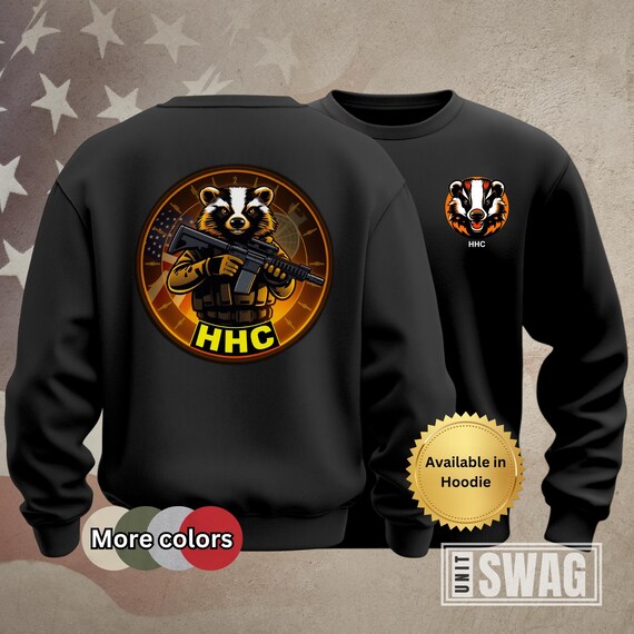 HHC 44 ESB, Sweatshirt, 44th, Expeditionary Signal, Battalion, Enhanced, Unit Shirt, Heavy Blend Crewneck, Long Sleeve