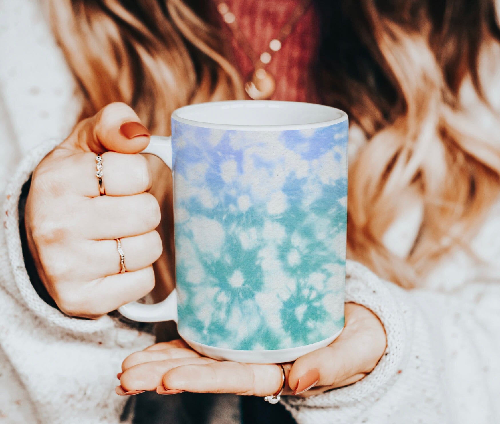 Aqua Blue Mug - Etsy