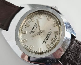 Vintage 1960s Superoma de Luxe Swiss Mechanical Watch