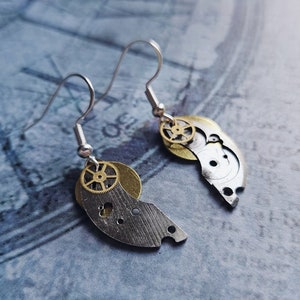 Clockwork Jewelry: Vintage Watch Parts Earrings