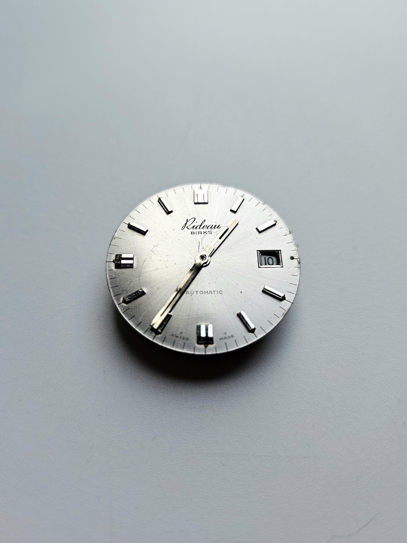 Vintage Rideau Birks Automatik Uhrwerk mit Datumsanzeige für Ersatzteile/Reparatur Bild 1