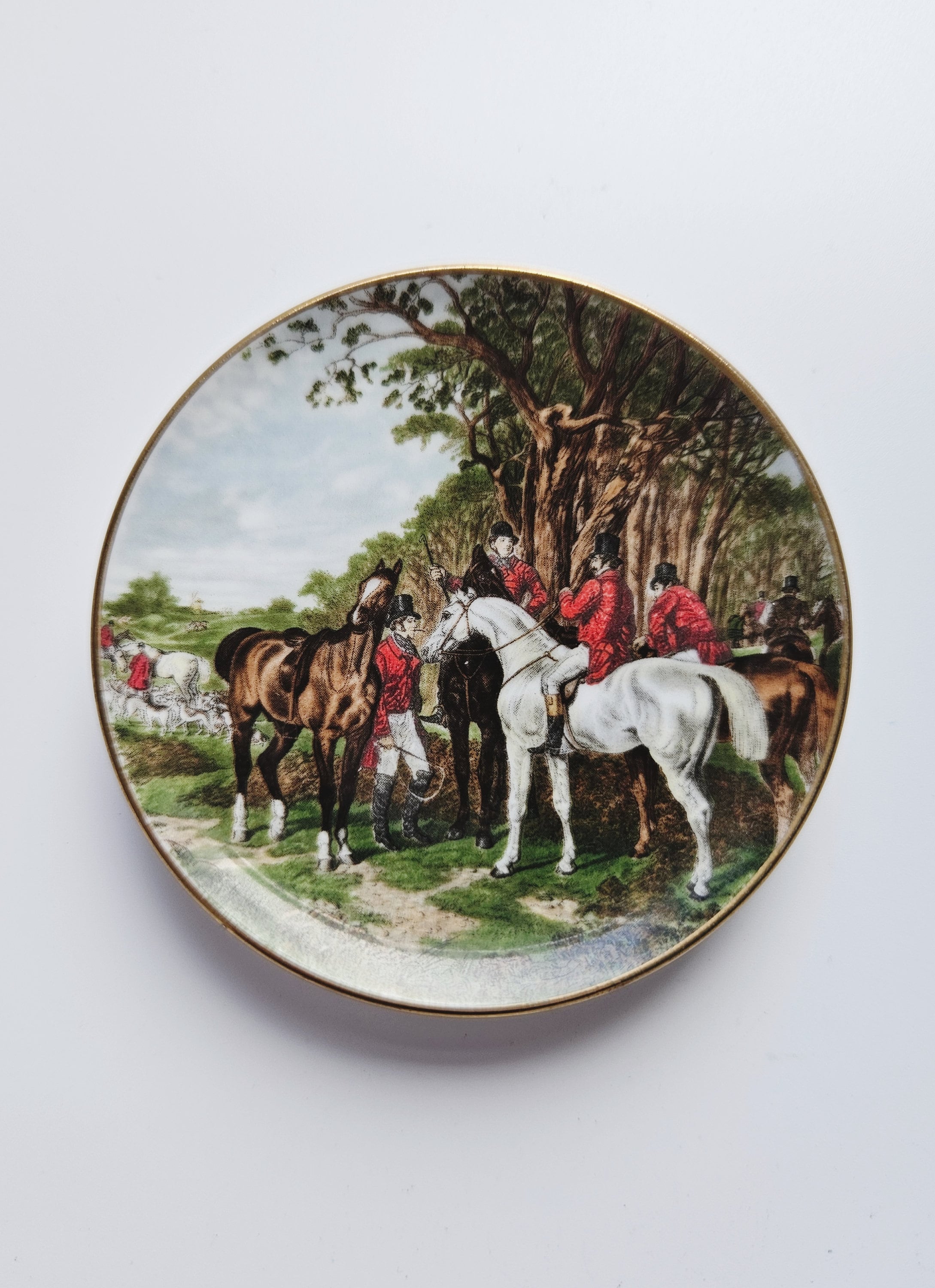 Hunting Scene Crown Staffordshire - Etsy