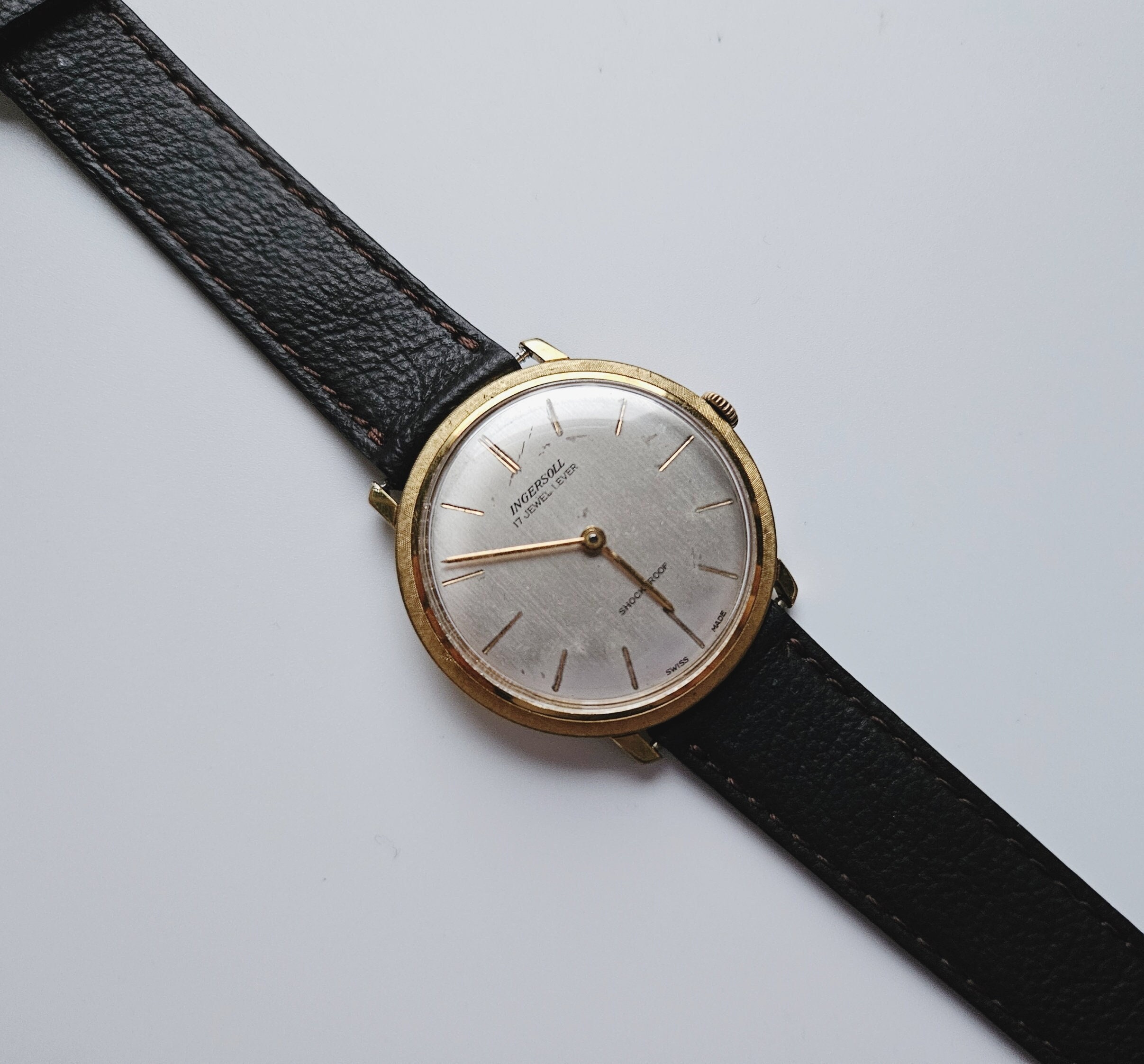 Men's Vintage Ingersoll 17 Jewels Shockproof Mechanical Manual