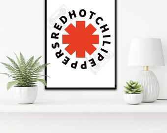 Red Hot Chilli Peppers Logo Print