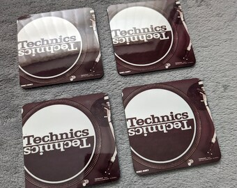 Technics 1210 Turntable Drinks Coasters