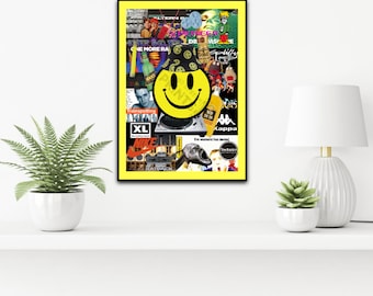 90's Rave Culture Collage