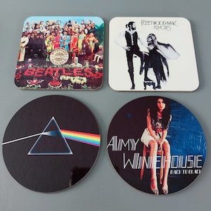Custom Made Album Cover Drinks Coasters