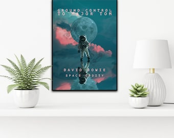 David Bowie Ground Control To Major Tom Space Oddity Print
