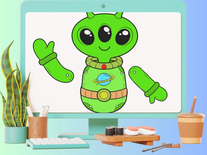 Space Puppet Printable Bundle for Kids, Astronaut Alien Rocket Moon ...