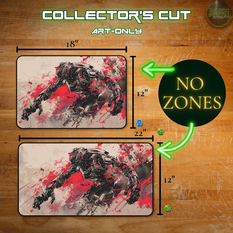 Gundam Compatible TCG Playmat With Zones, Unofficial Gundam TCG Gift For Gamers, Mecha Desk Mat, Anime Playmat, TCG Accessories image 4
