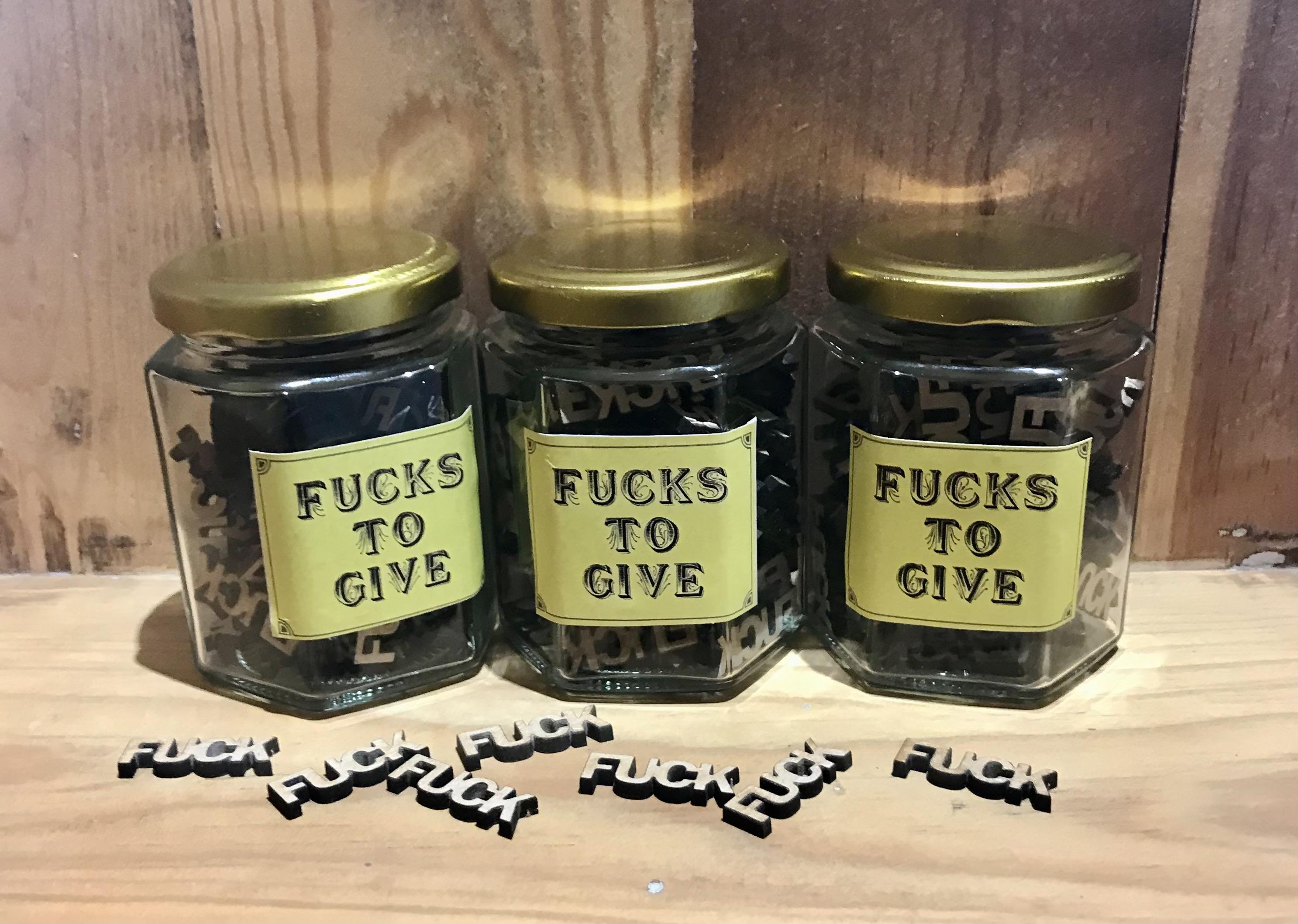 Wooden Fucks 200PCS, Bag of Fuck to Give DIY Jar  