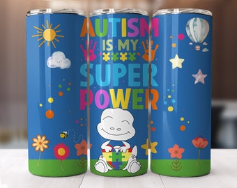 Autism Tumbler, Png Sublimation 20oz Skinny Tumbler, tumbler Full Wrap Digital, Autism tumbler png, autism mom