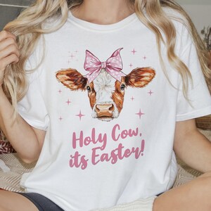 Vaca del día de Pascua PNG, Linda vaca de Pascua Png, Vaca de Pascua Png, Pascua Png, Pascua Retro Png, Feliz Pascua Png, Descarga digital