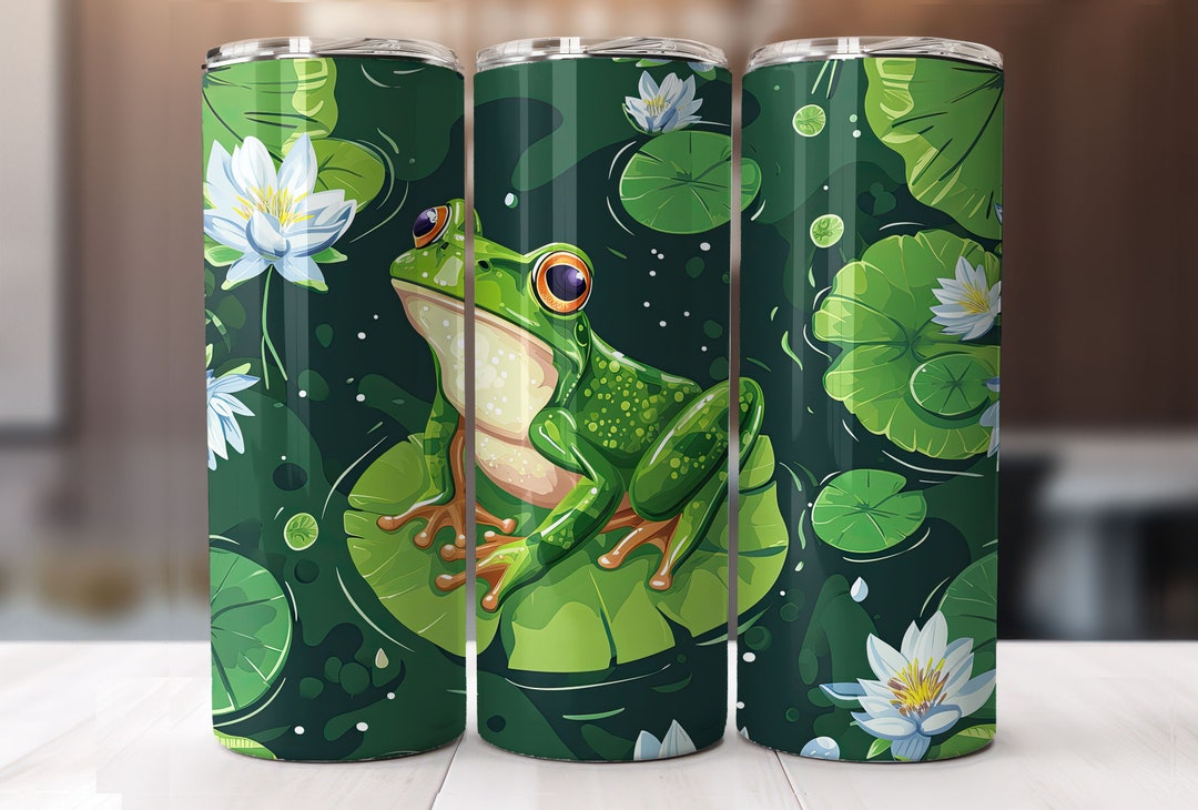 Frog 20 Oz Skinny Tumbler Sublimation Design PNG Instant DIGITAL ONLY ...