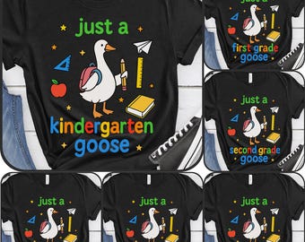 Back To School Bundle PNG, Goose Grade Shirt PNG, 1st Day Of School PNG, Kindergarten To 5th Grade Design, Student Shirt Art, png Bundle