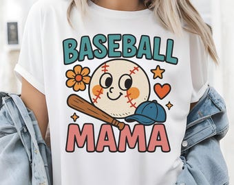 Baseball Mama Png, Baseball Mama Png, Baseball Mama Sublimationsentwurf, Vintage Mama Png, Baseball Png, Mama Png, Retro Baseball Mama Png