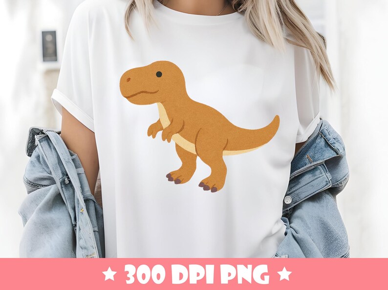 Cute Dinosaur Clipart PNG Set, 12 Kawaii Dino Graphics for Kids ...