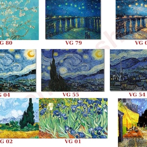 Berühmter Impressionist von Van Gogh Sternenhimmel Sonnenblume Apricot Sternennacht Abstrakt Leinwand Kunst Druck Poster Bild Wand Haus Dekoration Wandbild
