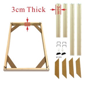 Marco de madera de gran tamaño de marca para cuadros de lienzo. Fábrica de cuadros que proporciona marcos para pósteres y fotos de pared DIY (1) (continúa en la segunda publicación)