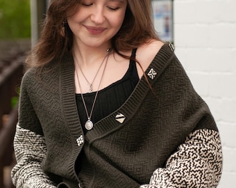 Machinaal breipatroon voor een vest · Halve steek · Brother · Silver Reed · PDF met video-tutorials · Maten XS–XL