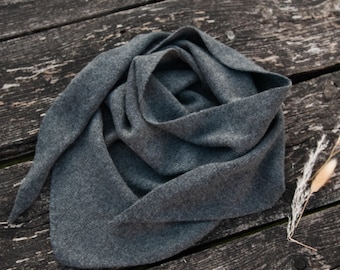 Machine Knitting Pattern PDF — Triangular Scarf, Minimalist Knit Shawl for Brother Double Bed Machine, Instant Download — Core Scarf