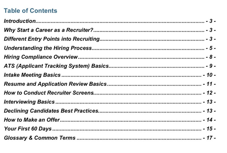 Recruiter 101: A Comprehensive Guide to Starting Your Career [2023] - Etsy