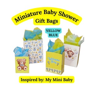 Miniature Baby Shower Gift Bags, Krissy Doll Favors (Digital Download)