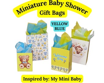 Miniature Baby Shower Gift Bags, Krissy Doll Favors (Digital Download)