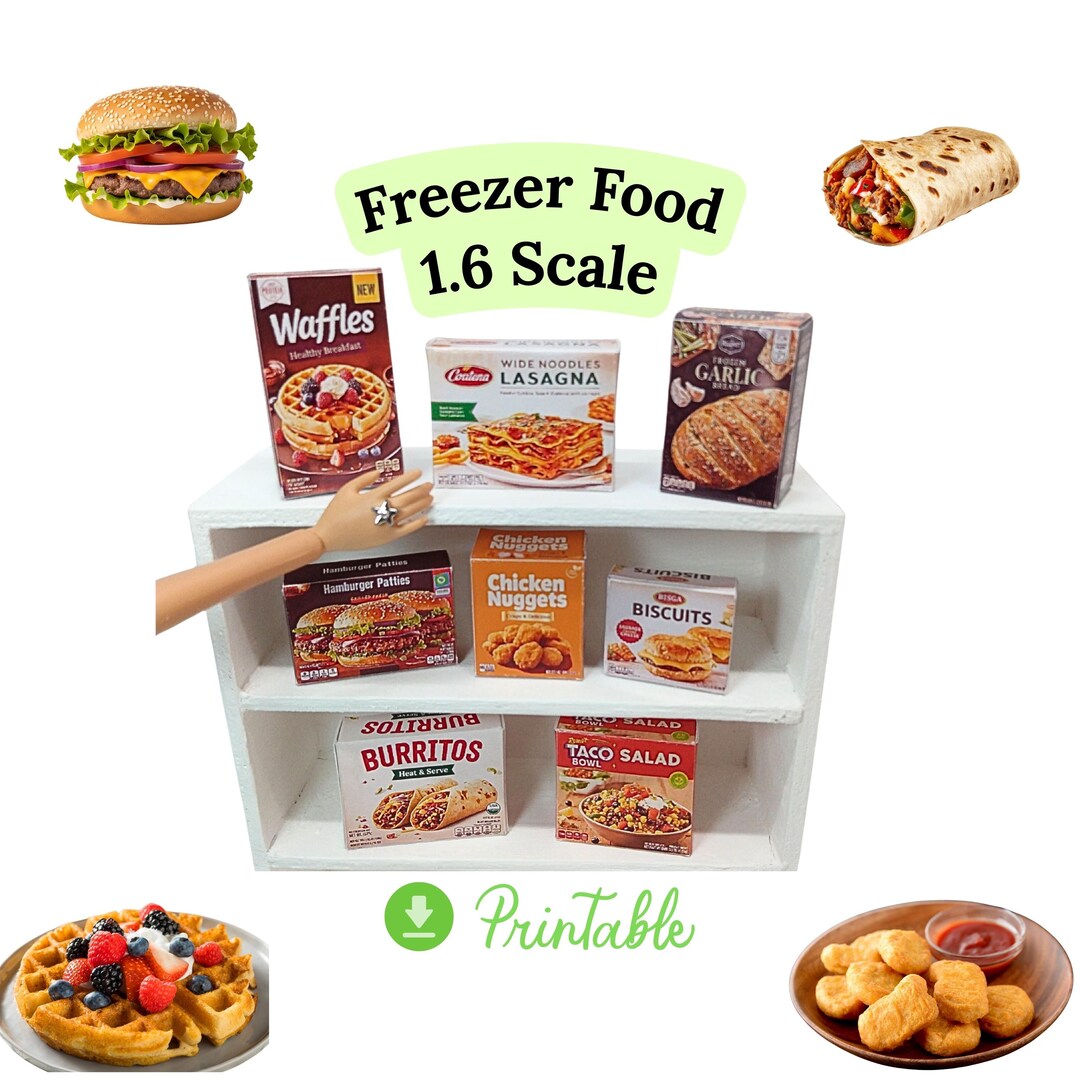 Miniature Groceries Printable for Zuru Fill the Fridge = Mini
