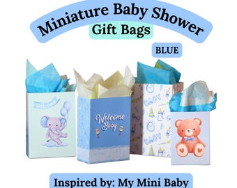 My Mini Baby Boy Miniature Gift Bags Shower Printable Krissy Doll Digital Download PDF