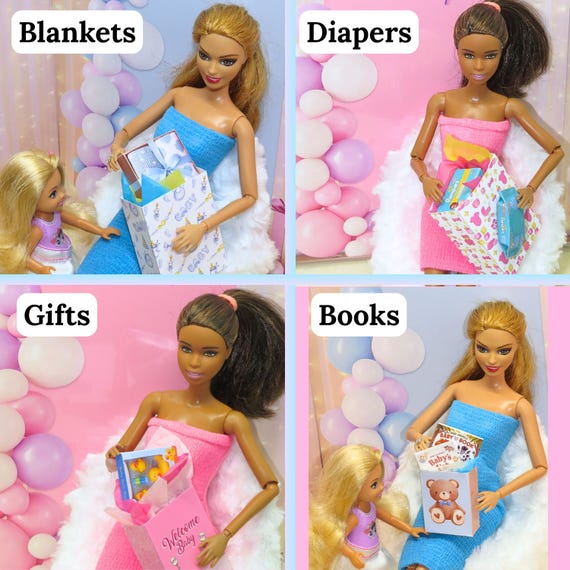 My Mini Baby Accessories DIY Miniature Gift Bags Yellow Blue