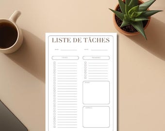 Druckbare PDF-To-Do-Liste – Tagesplaner