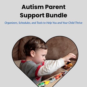 Calendrier visuel pour autisme imprimable | Tableaux de routine, suiveurs sensoriels, cartable de thérapie pour parents d'enfants autistes | Téléchargement instantané