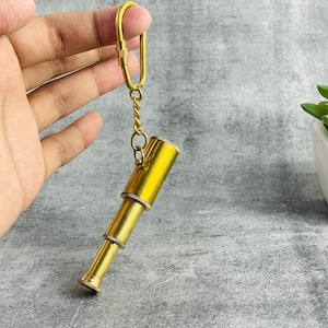 Buy 1 Get 1 Free, Stargazer&#39;s Pocket Companion: Miniature Telescope Keychain, Solid Brass | Unique Astronomical Gift, Gift for Friend