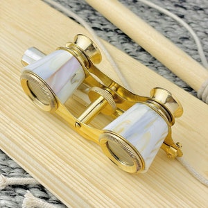 Vintage Opera Glasses Binocular - Handcrafted Brass Binoculars for Timeless Adventures and Memorable Gifts, Anniversary Gift For Mother