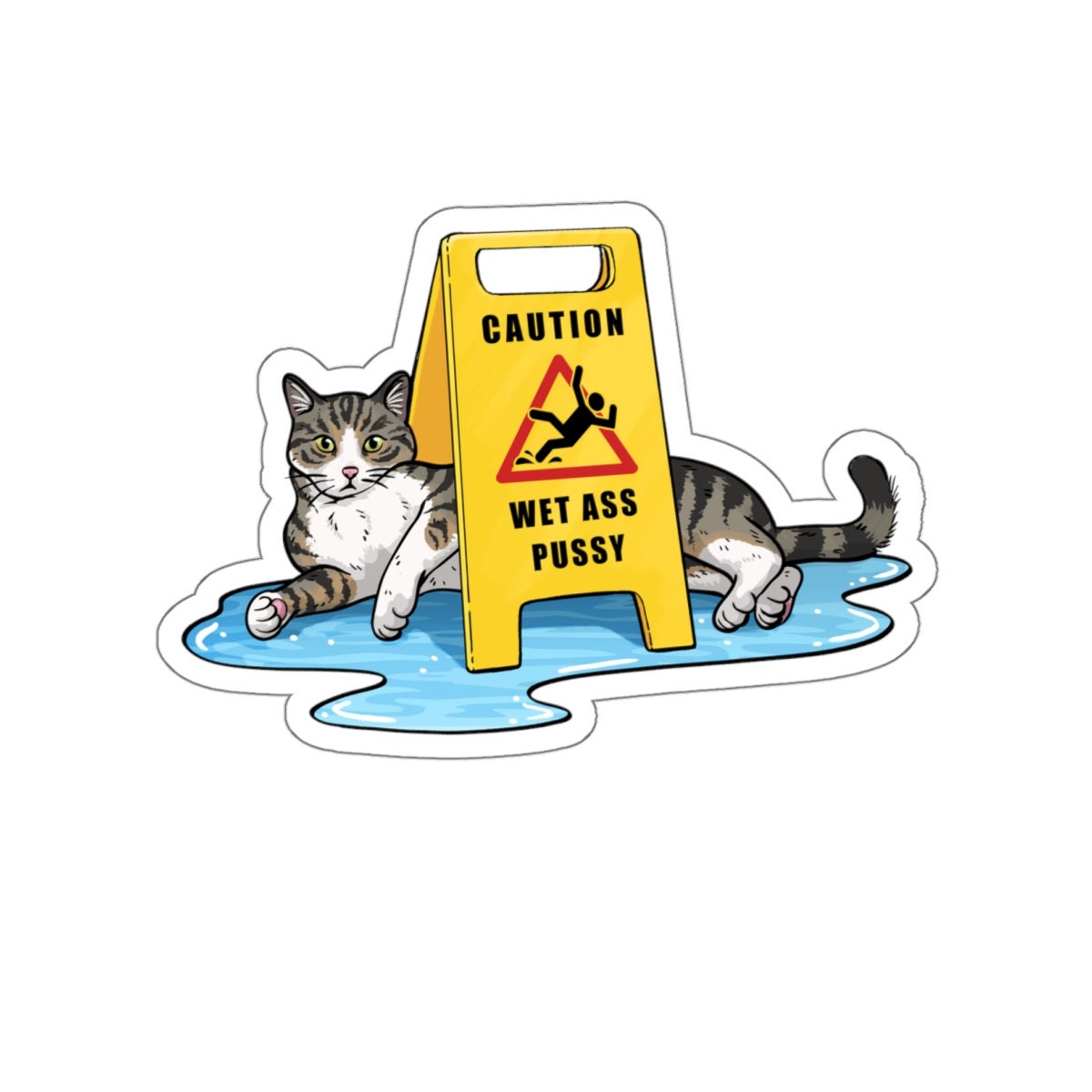 Gatto - Gatto Divertente Maglietta - Foto 3