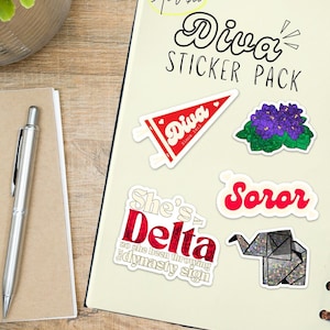 Diva-Aufkleberpaket