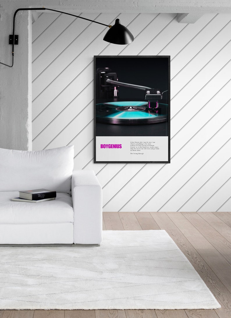 Boygenius Poster Print, Lyrics of Not Strong Enough Print Phoebe