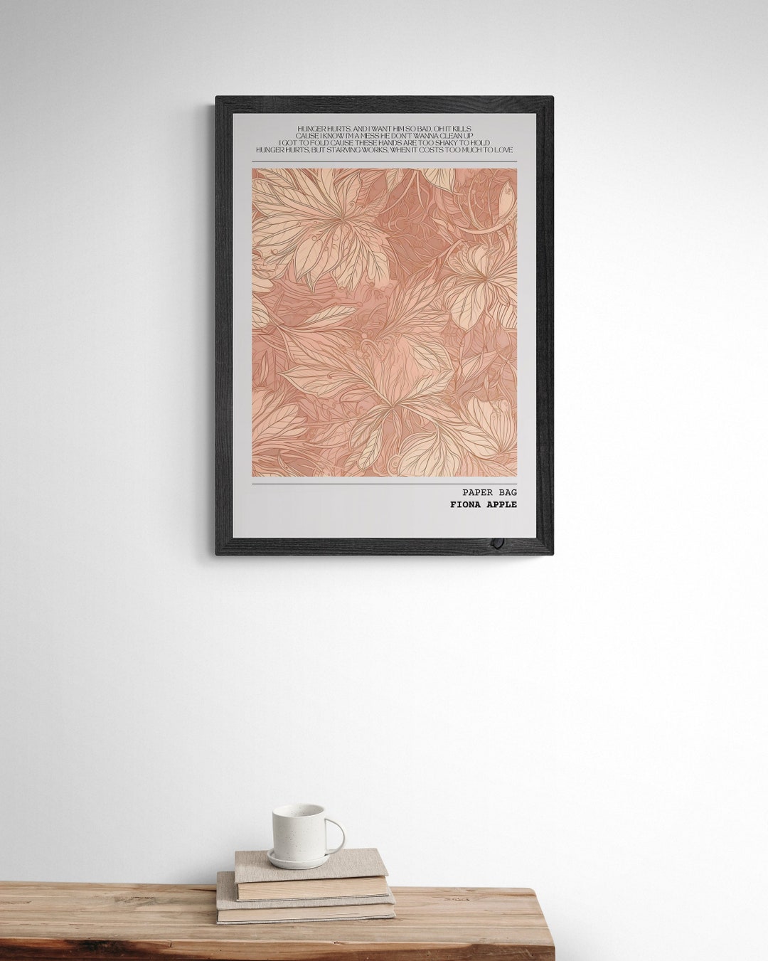 Fiona Apple Poster Paper Bag Lyrics Music Poster Stylish Etsy