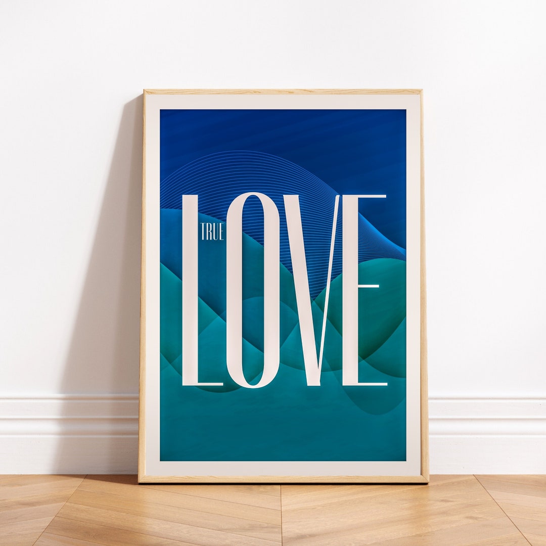 Friendship Appreciation Gift True Love Wall Art Dorm Room Decor