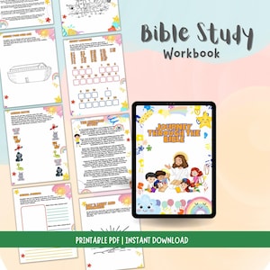 Hojas de oración cristianas para niños / Hojas de estudio bíblico para niños / Hojas de oración para niños / Educación cristiana en el hogar / Descarga instantánea