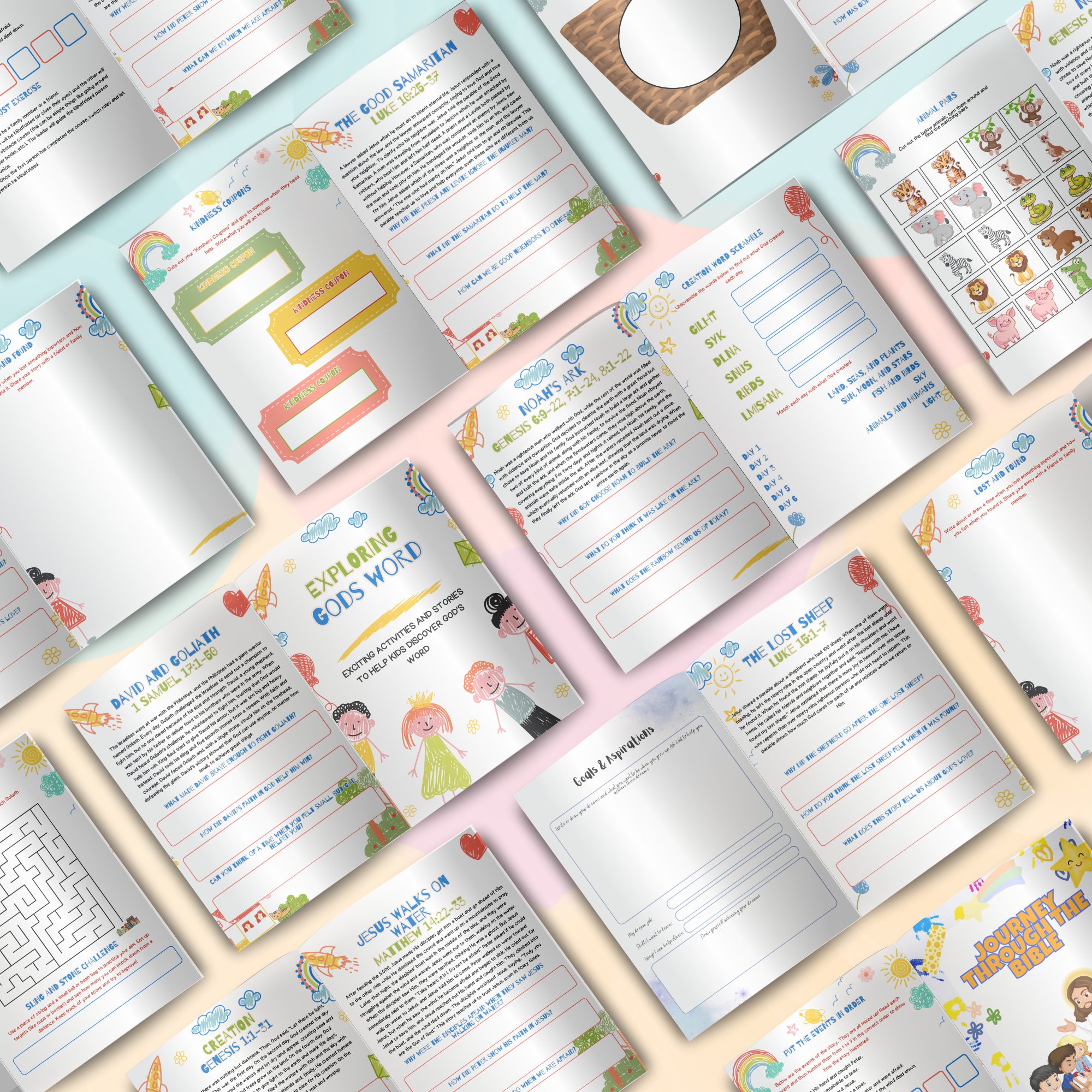 Kids Bible Study Printable | Christian Printable for Kids | Prayer ...