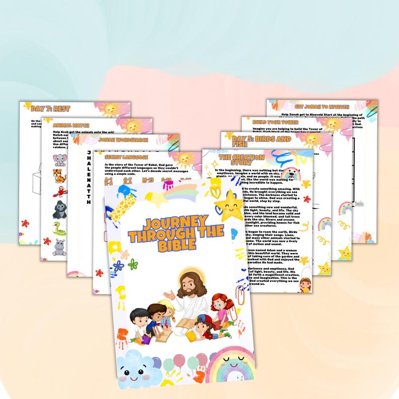 Christian Printable for Kids | Kids Bible Study Printable | Prayer ...