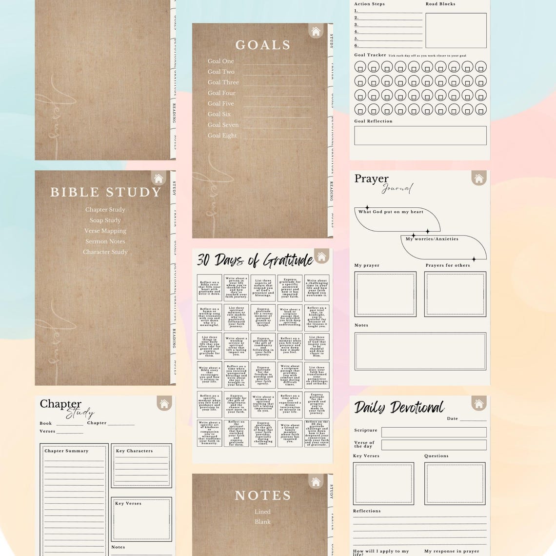 Faith Planner Printable | Christian Planner for Adults | Prayer Journal ...