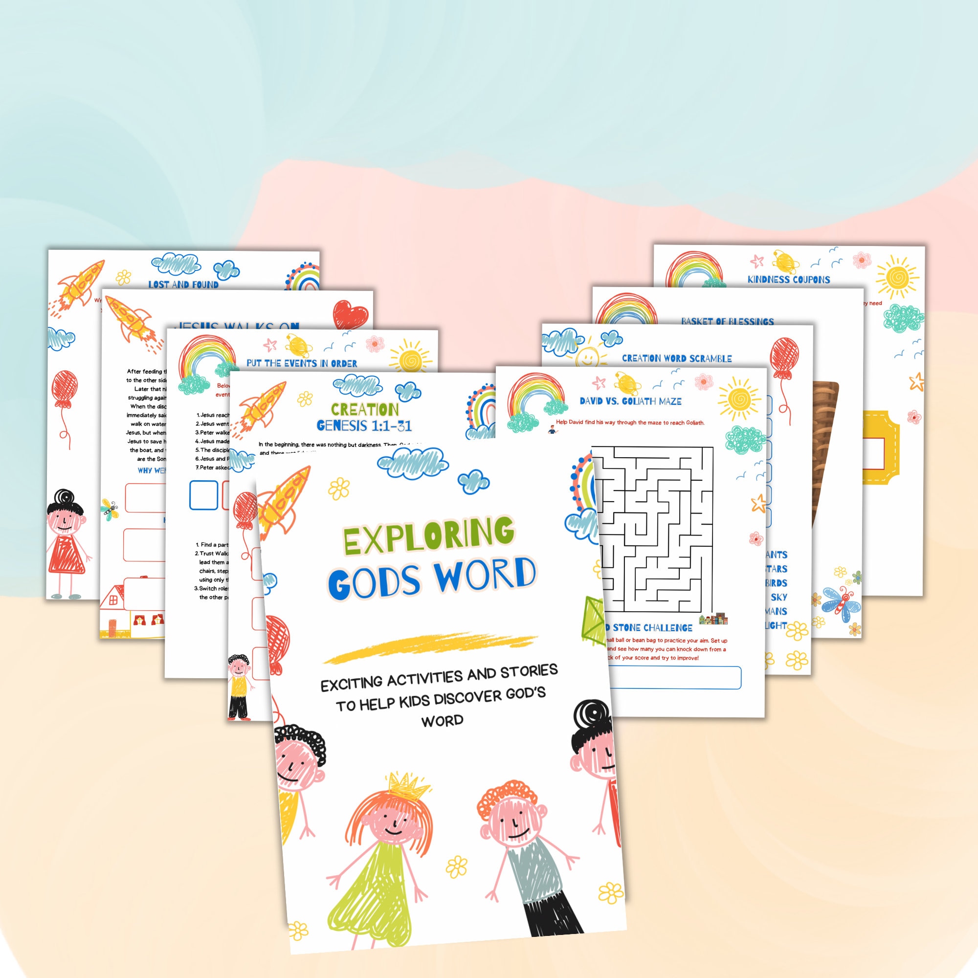 Kids Bible Study Printable | Christian Printable for Kids | Prayer ...