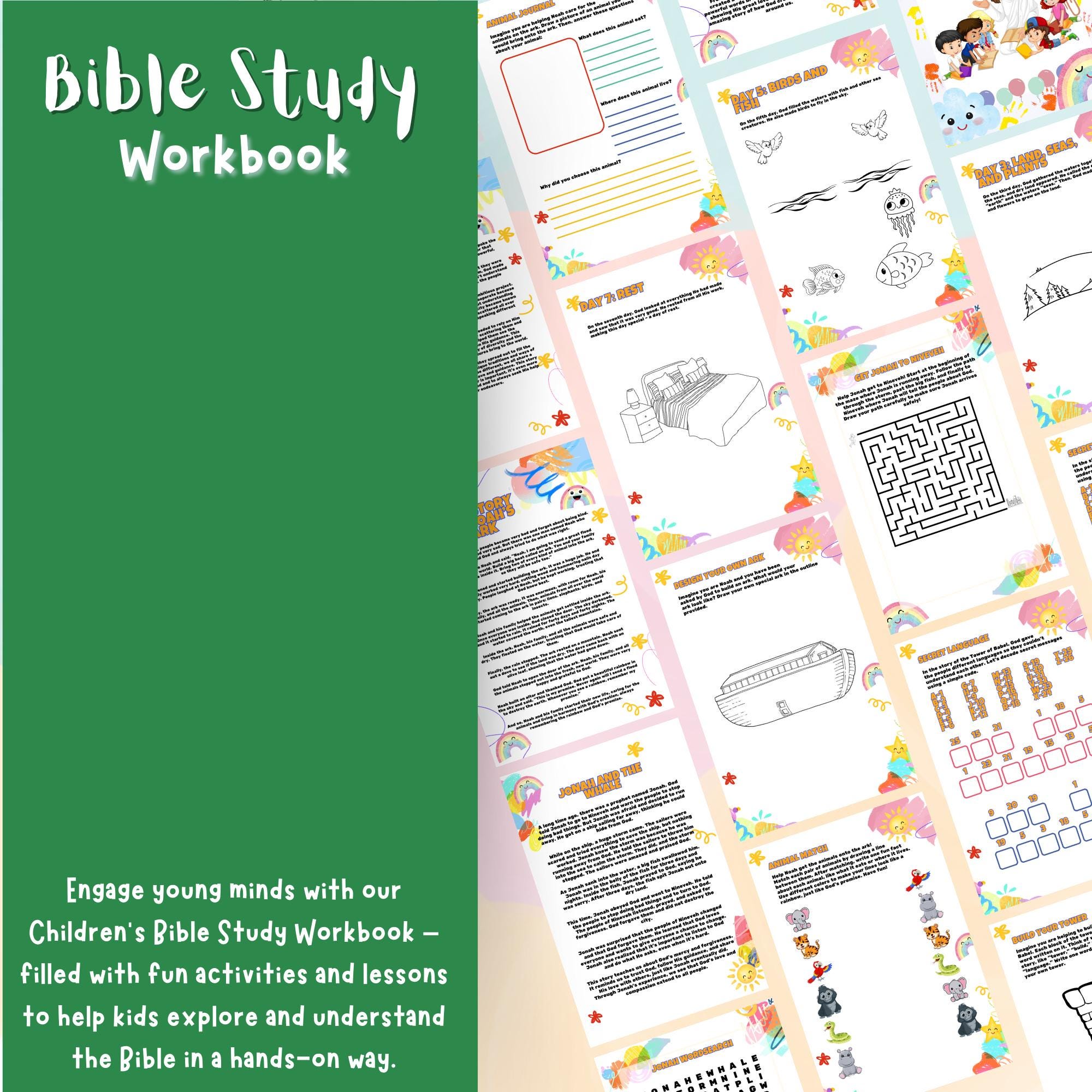Christian Printable for Kids | Kids Bible Study Printable | Prayer ...