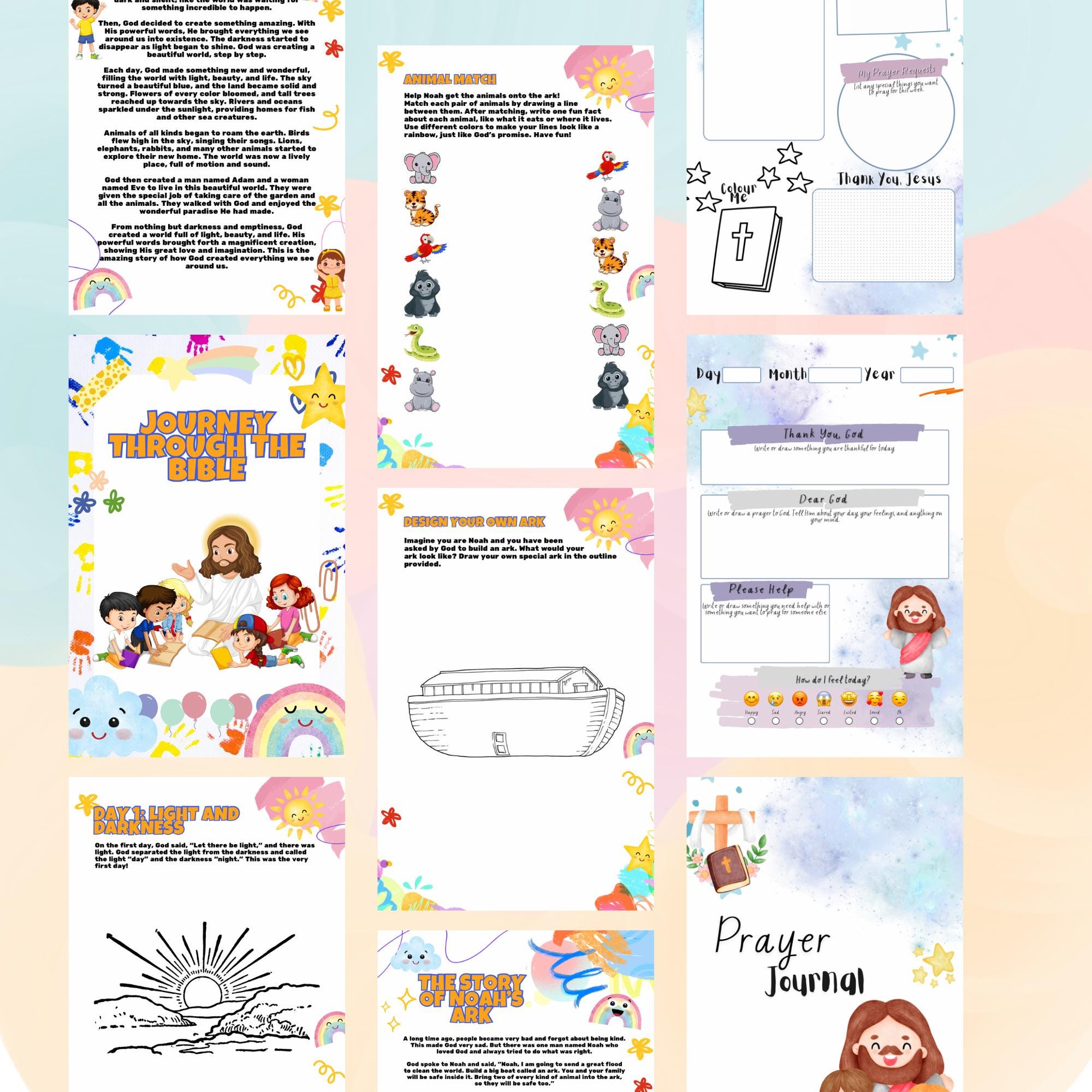 Christian Printable for Kids | Kids Bible Study Printable | Prayer ...